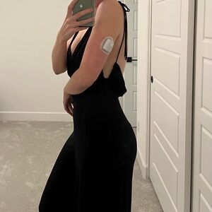 Free People beach long wide leg romper